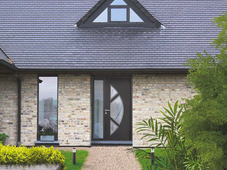 Portes d'entrée aluminium Collection Les Contemporains