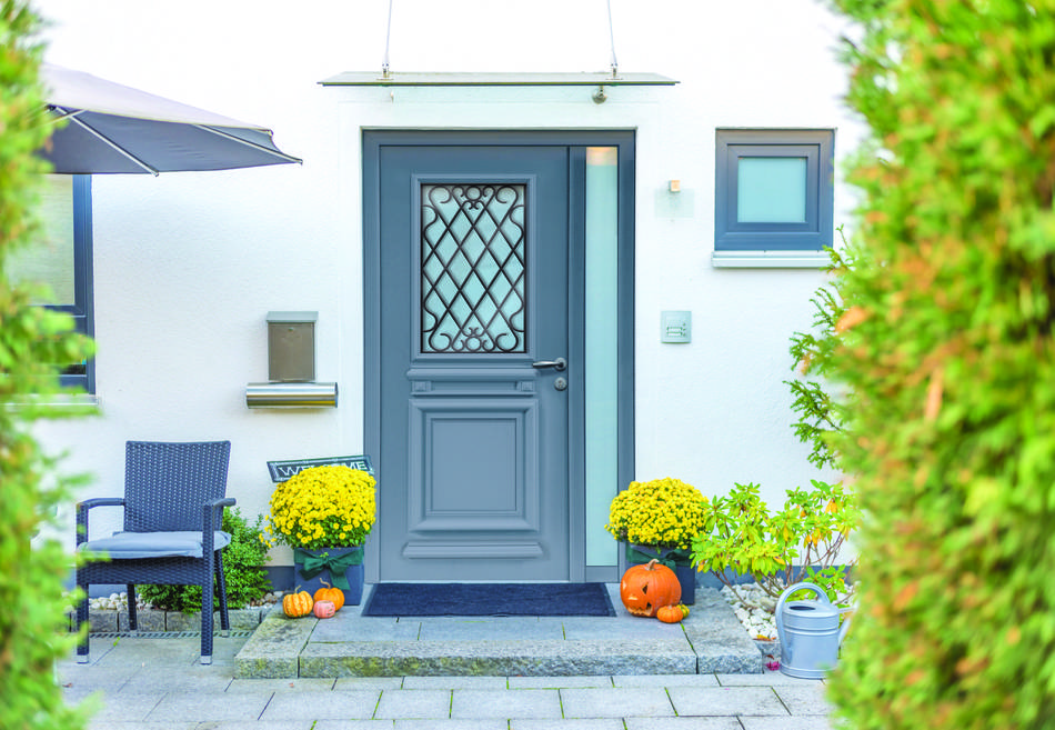 Porte d'entrée en aluminium Traditionnelle